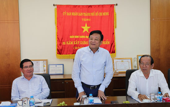 Tổng Thư ký Nguyễn Quốc Hùng thăm, làm việc với một số hội viên tại TP Hồ Chí Minh