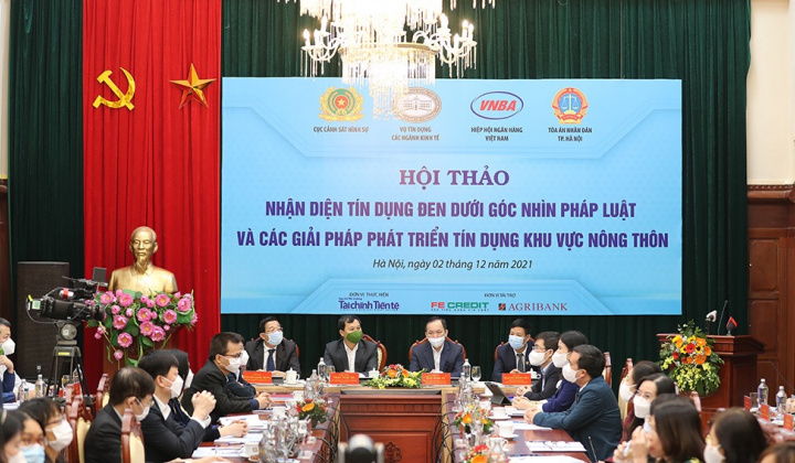 Hội thảo "Nhận diện tín dụng đen dưới góc nhìn pháp luật và các giải pháp phát triển tín dụng khu vực nông thôn"