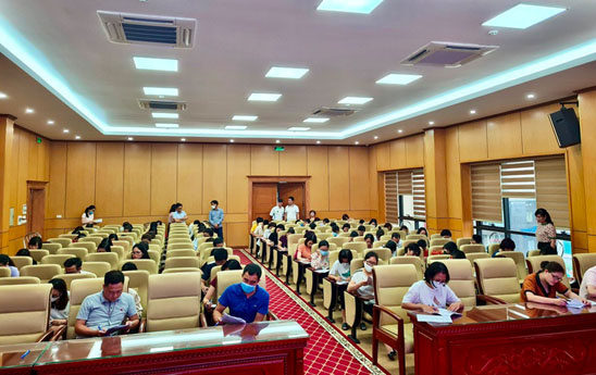 Agribank Cầu Giấy tổ chức thi nghiệp vụ