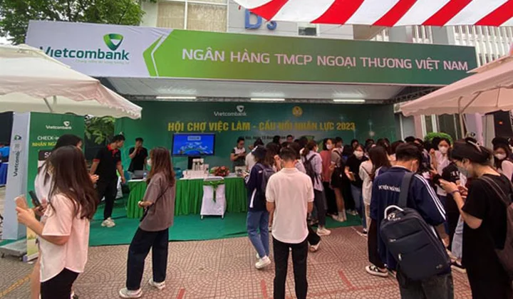 Vietcombank đồng hành cùng sự kiện ngày hội việc làm 2023 của Học viện Ngân hàng