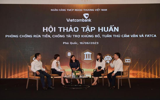Vietcombank tổ chức hội thảo và hội thi nghiệp vụ phòng chống rửa tiền năm 2023