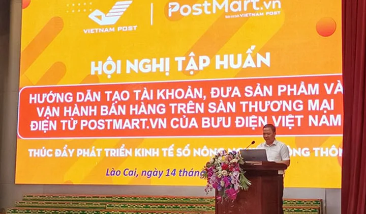 Vietnam Post Lào Cai tập huấn kỹ năng kinh doanh trên sàn Postmart.vn