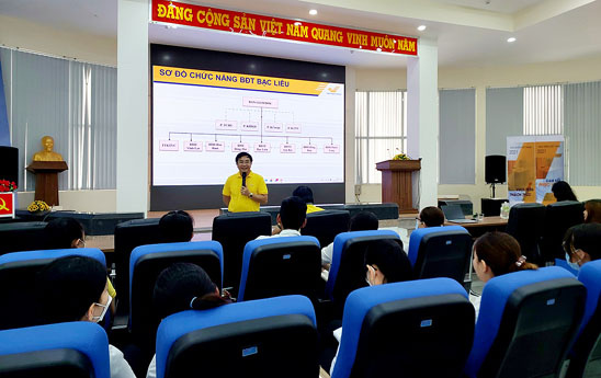 Vietnam Post đào tạo cho nhân viên mới công tác tại Khối văn phòng Bưu điện tỉnh Bạc Liêu