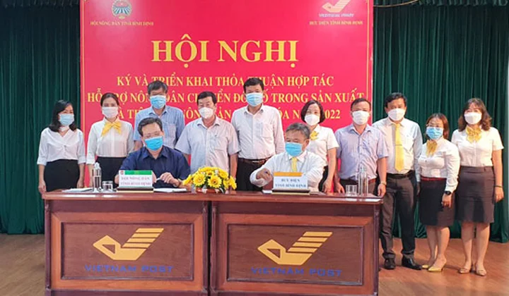 Bưu điện tỉnh Bình Định hợp tác hỗ trợ nông dân chuyển đổi số trong sản xuất và tiêu thụ nông sản