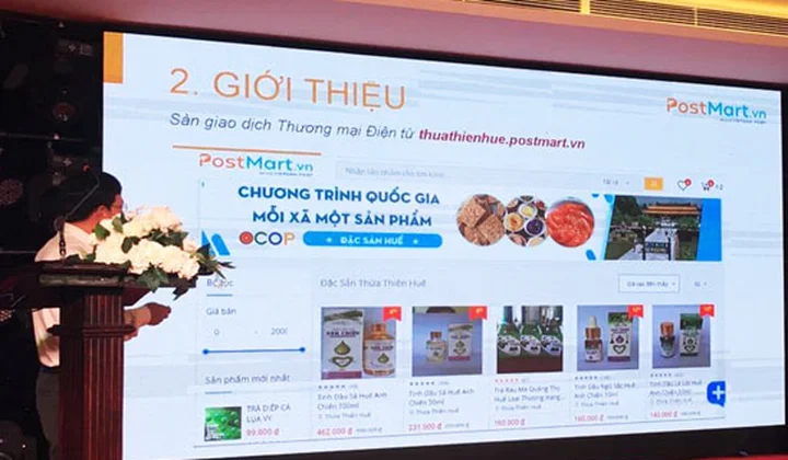 Bưu điện tỉnh Thừa Thiên Huế hỗ trợ nông dân đưa sản phẩm lên sàn Postmart.vn