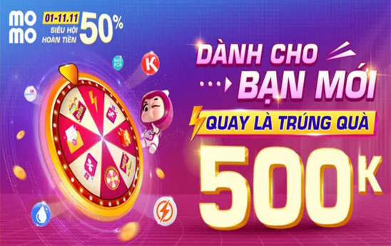 Đến với MoMo tham gia Siêu cơ hội hoàn tiền 50%
