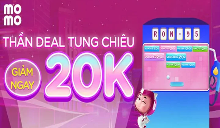 Đổ xăng giảm 20.000 đồng trên MoMo