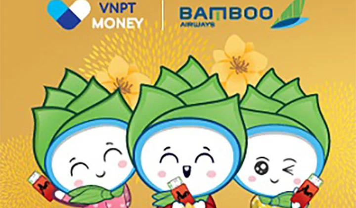 Mua vé máy bay Tết của Bamboo Airways qua VNPT Money được giảm giá 30%