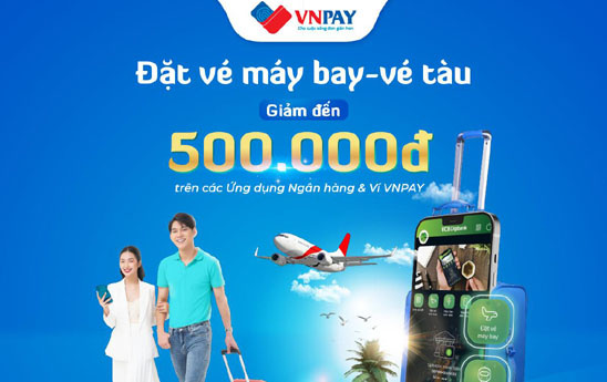 Khuyến mại đặt vé trên các Ứng dụng ngân hàng và Ví VNPAY