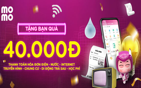 MoMo dành nhiều ưu đãi khách hàng thanh toán hóa đơn tại nhà