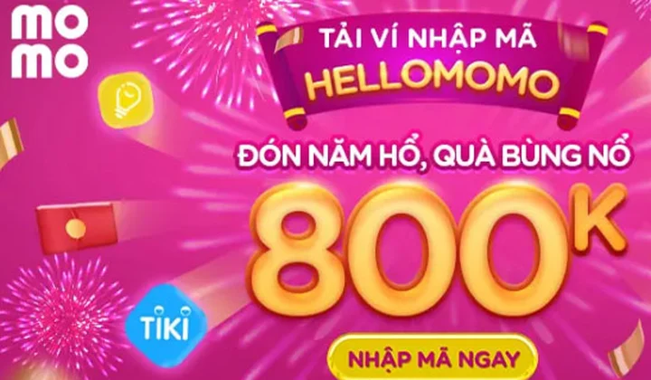MoMo tặng quà cho Bạn mới trị giá 800.000 đồng