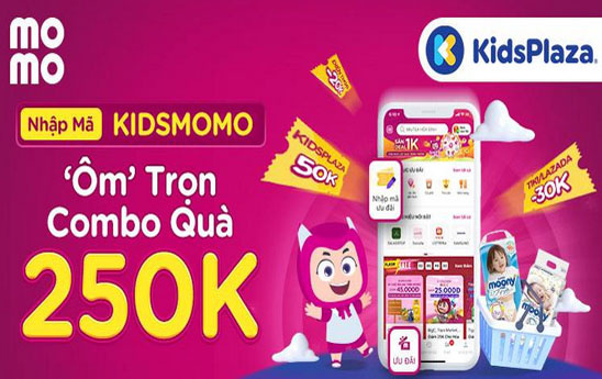 MoMo tặng quà khách hàng nhập mã “KIDSMOMO”