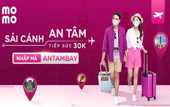 MoMo "tiếp sức" khách hàng đặt vé máy bay