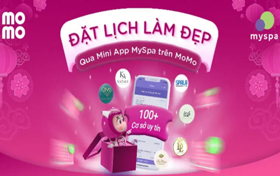 MoMo triển khai Mini App Myspa: Lướt Ví đặt lịch hẹn