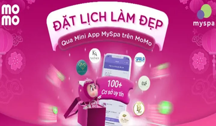 MoMo triển khai Mini App Myspa: Lướt Ví đặt lịch hẹn