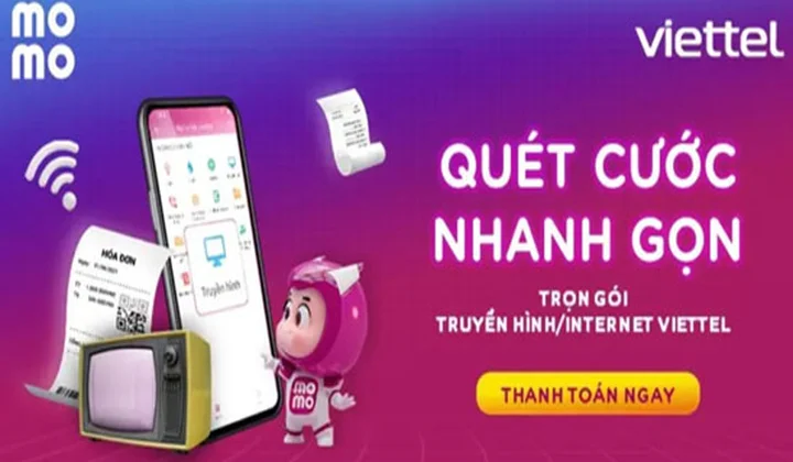 MoMo triển khai thanh toán cước phí Viettel trên toàn quốc
