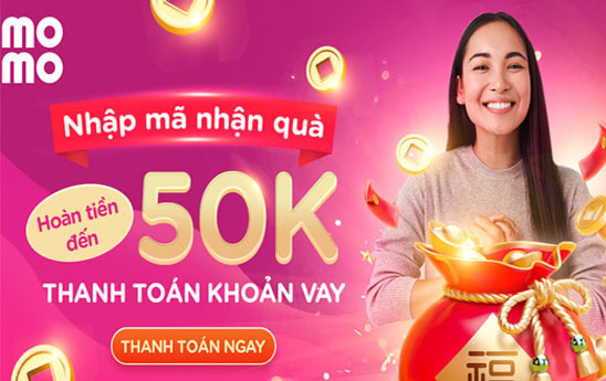 MoMo ưu đãi khách hàng thanh toán khoản vay