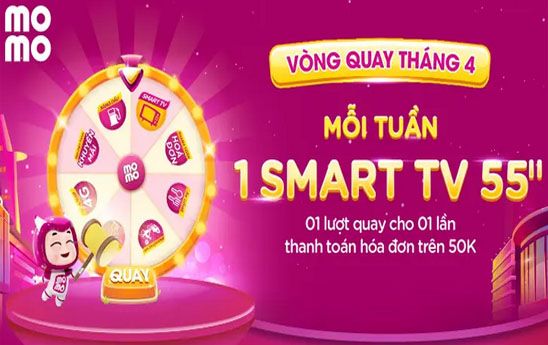 Mở MoMo quét hóa đơn nhận lượt quay trúng quà