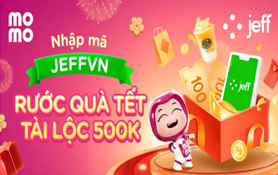 Mở Ví MoMo nhập mã “JEFFVN”, nhận quà