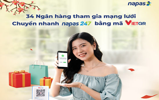 NAPAS hoàn thành kết nối 34 ngân hàng triển khai dịch vụ Thanh toán bằng mã VietQR