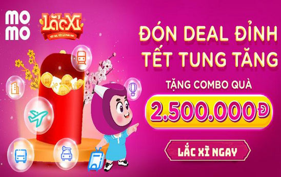 Nhận quà Tết Du lịch - Đi lại khi tham gia Lắc xì cùng MoMo
