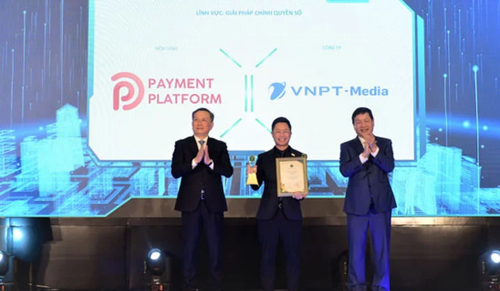 Payment Platform được vinh danh ở hạng mục Giải pháp cho Chính quyền số