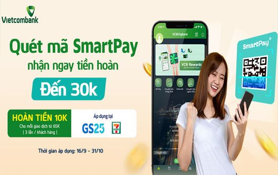 Quét Mã SmartPay QR nhận hoàn tiền