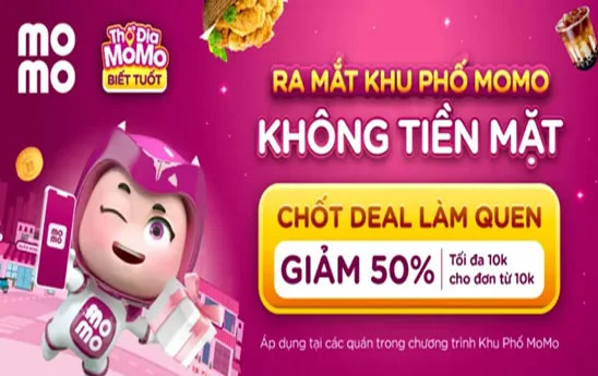 Ra mắt Khu Phố MoMo, quán quen tặng bạn 10K ăn ngon, uống trọn