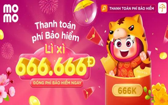 Rước bao lì xì như ý khi đóng phí bảo hiểm qua Ví MoMo
