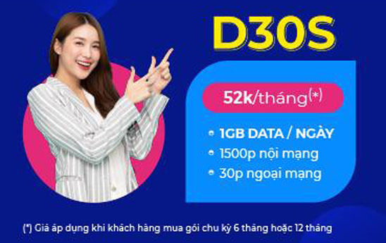 Shop VNPT khuyến mãi 03 gói cước trả trước với dung lượng data cực lớn