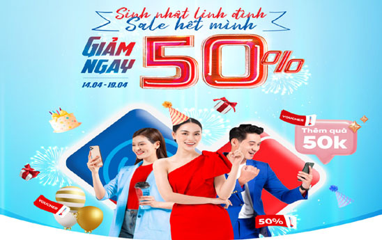 Sinh nhật linh đình, ví VNPAY “nổ” sale 6 ngày liên tiếp