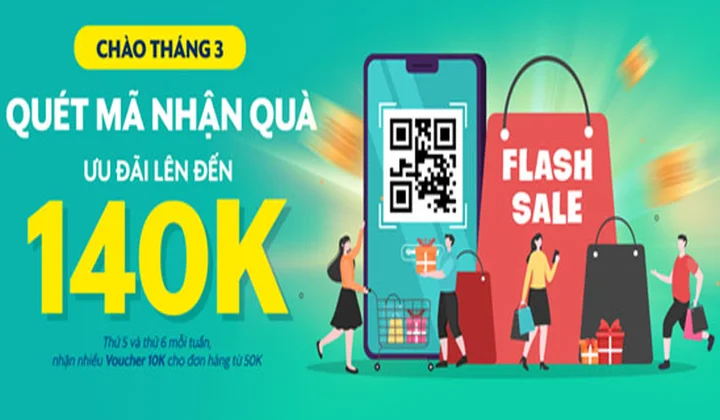 SmartPay “Chào tháng 3 - Quét mã nhận quà”
