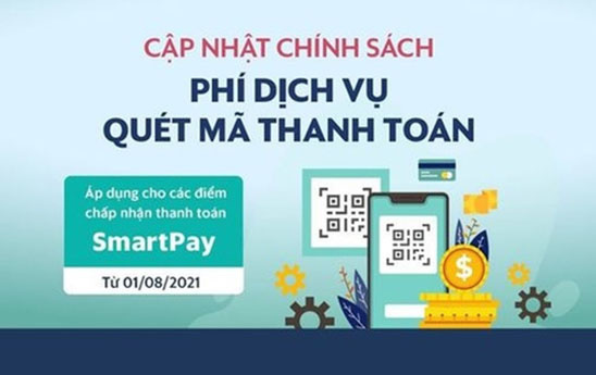 SmartPay cập nhật chính sách "Phí dịch vụ quét mã thanh toán"