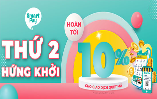 SmartPay hoàn tới 10%