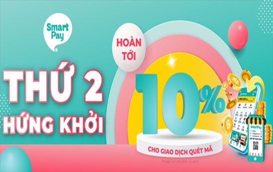 SmartPay hoàn tới 10%