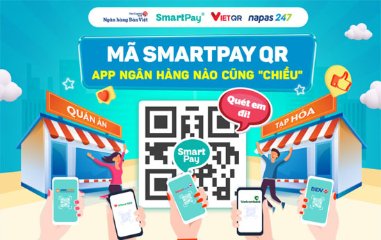 SmartPay hợp tác chiến lược với VietCapitalBank ra mắt mã QR phiên bản mới