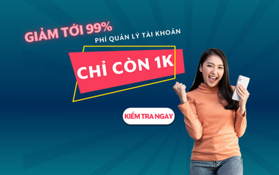 Smartpay giảm phí quản lý tài khoản chỉ còn 1.000 đồng