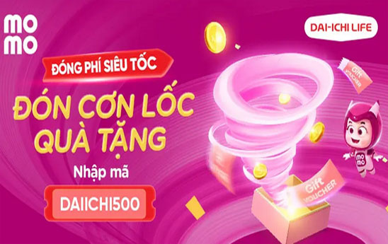 Tải Ví MoMo và nhập mã “DAIICHI500” nhận quà