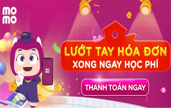Thanh toán học phí qua MoMo