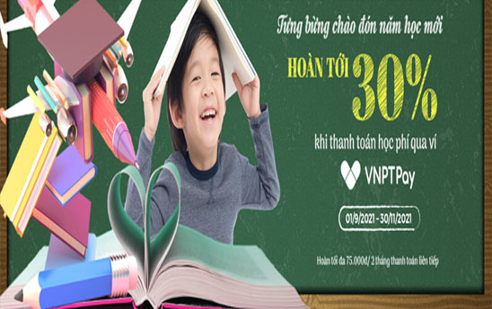 Thanh toán học phí tiết kiệm với VNPT Pay
