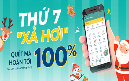 Thứ 7 quét mã thanh toán SmartPay nhận hoàn tiền