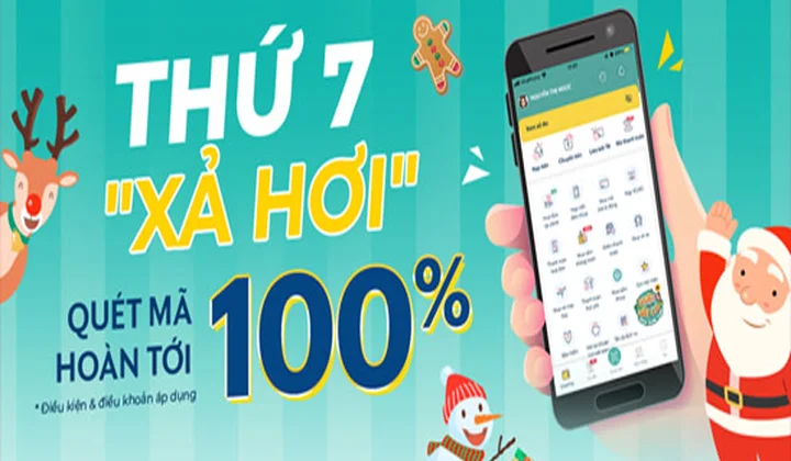 Thứ 7 quét mã thanh toán SmartPay nhận hoàn tiền