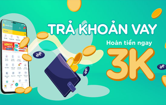 Trả khoản vay - hoàn ngay 3K vào ví SmartPay