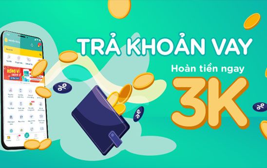 Trả khoản vay - hoàn ngay 3K vào ví SmartPay