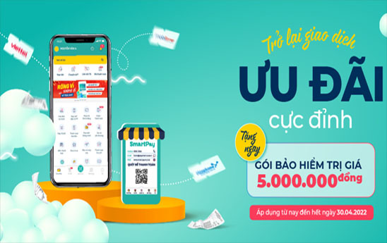 Trở lại giao dịch trên ví SmartPay nhận ưu đãi