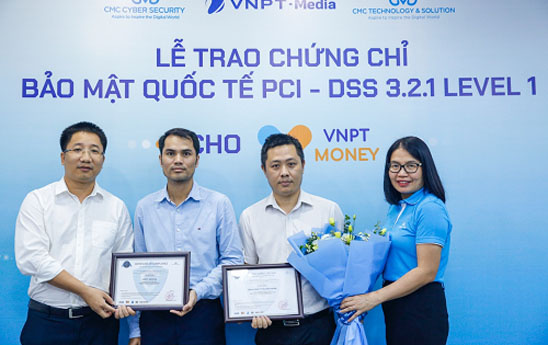 VNPT Money nhận chứng chỉ PCI-DSS cấp độ 1