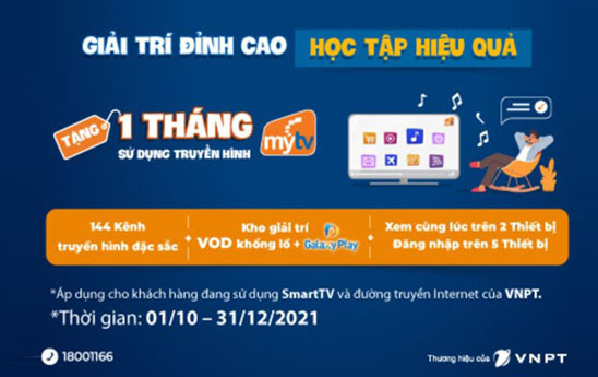 VNPT ưu đãi miễn phí trải nghiệm truyền hình MyTV, tặng gói phim cao cấp