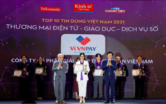Ví VNPAY vinh dự lọt Top 10 Tin dùng Việt Nam 2021
