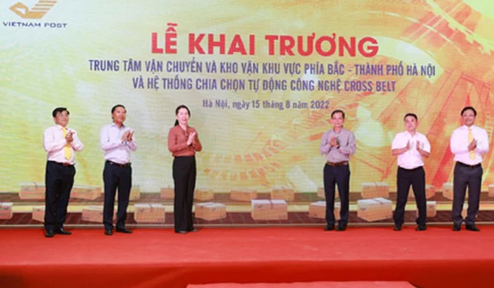 Vietnam Post khai trương Trung tâm Vận chuyển và Kho vận khu vực phía Bắc cùng Hệ thống chia chọn tự động công nghệ Cross Belt