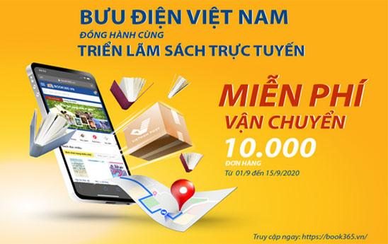 Vietnam Post miễn, giảm cước vận chuyển 10.000 đơn hàng tại Triển lãm sách